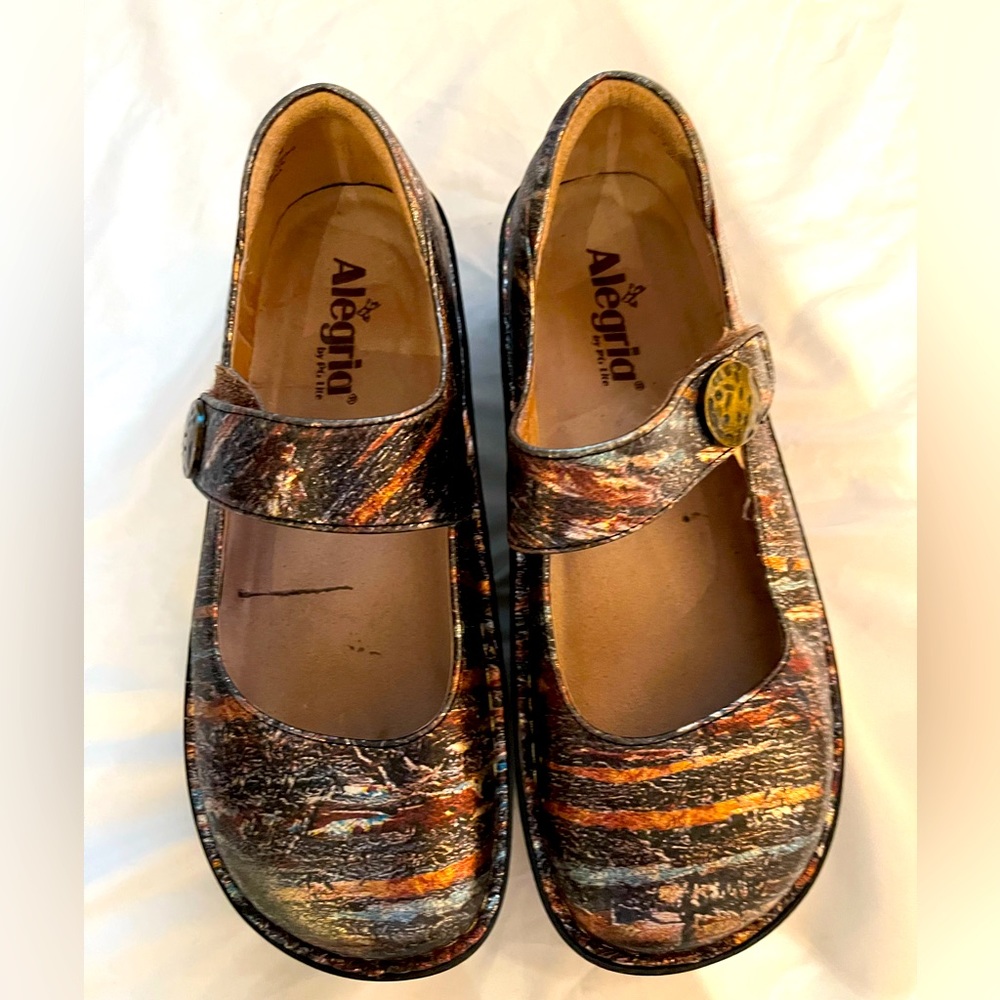 Alegría Paloma Earthen- multi-colored Mary Jane shoe